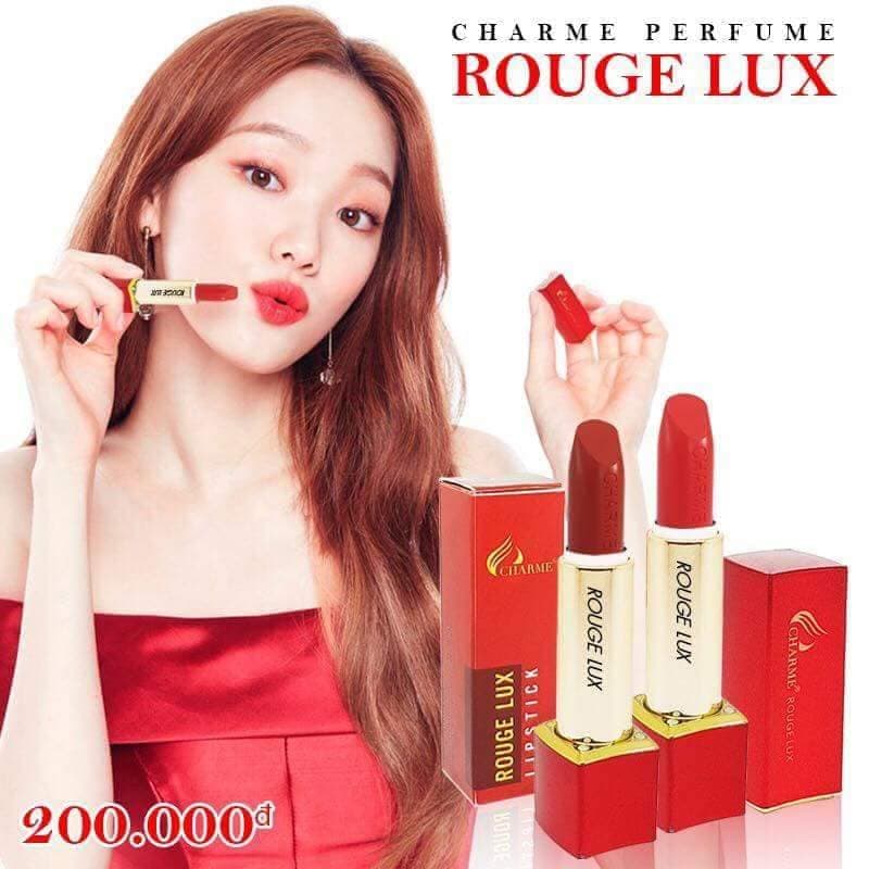 SON MÔI CHARMEs ROUGE LUX ĐỎ CAM chinh hang