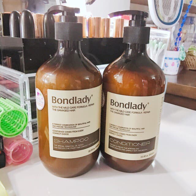 Bộ Dầu Gội Xả Cao Cấp Bondlady Siêu Phục Hồi 650ml x2