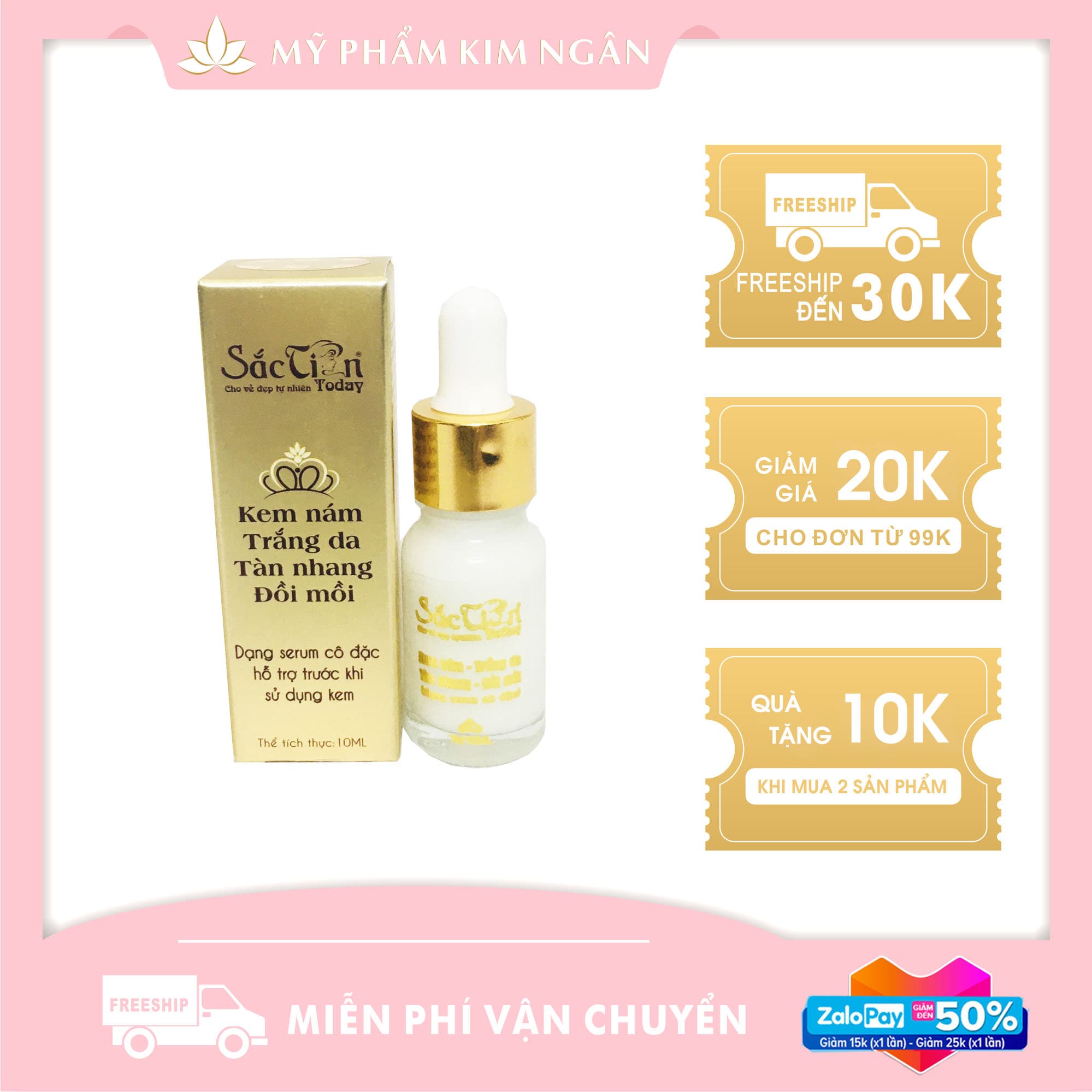 [HCM]Sắc Tiên Today – Serum Cô Đặc Nám Tàn Nhang Đồi Mồi 10ml - Mỹ Phẩm Kim Ngân