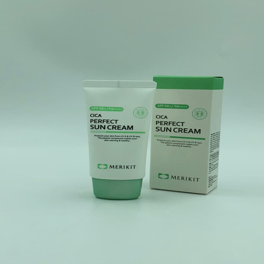 CICA PERFECT SUN CREAM  60ml - chống nắng kết hợp với chăm sóc da xoá các vết nhăn dành cho da nhạy cảm lăn kim phi kim và laser