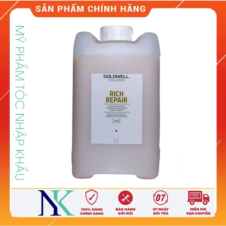 Dầu Gội Phục Hồi Tóc Hư Tổn Goldwell Repair 5L