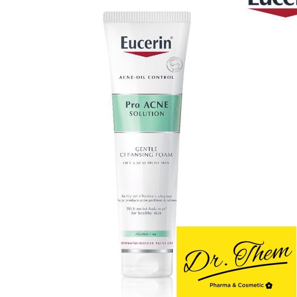 Sữa Rửa Mặt Cho Da Mụn Eucerin Pro Acne Solution Gentle Cleansing Foam 150g - Tạo Bọt Dịu Nhẹ