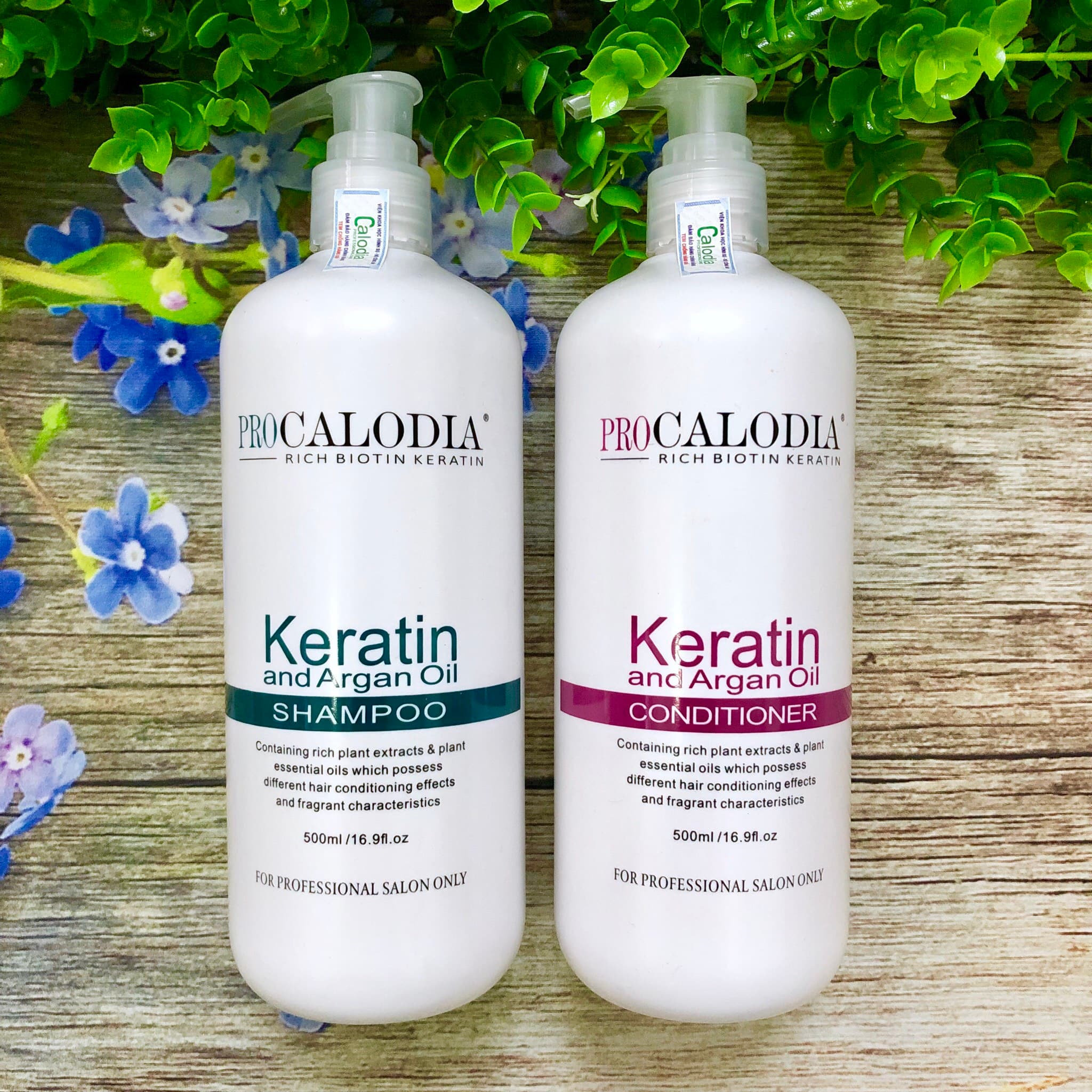 [HCM]DẦU GỘI XẢ PROCALODIA KERATIN PHỤC HỒI TÓC HƯ TỔN 500ML