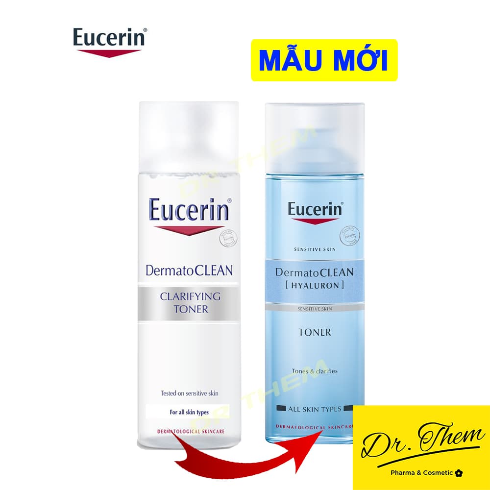 Nước Hoa Hồng Eucerin Cho Da Nhạy Cảm Eucerin Dermato Clean Clarifying Toner 200ml