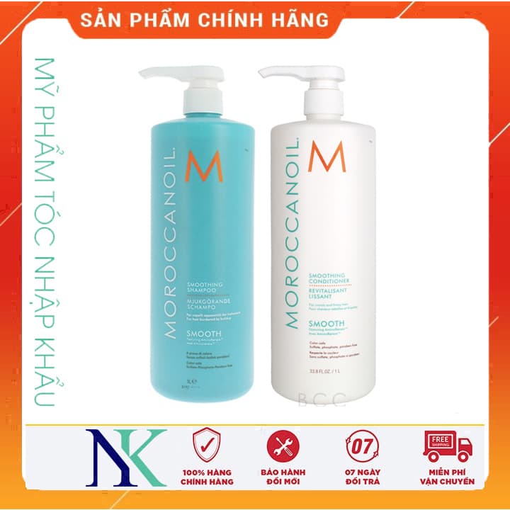 [HCM]Dầu Gội Xã Smooth Moroccanoil Siêu Suôn Mượt 1000Ml