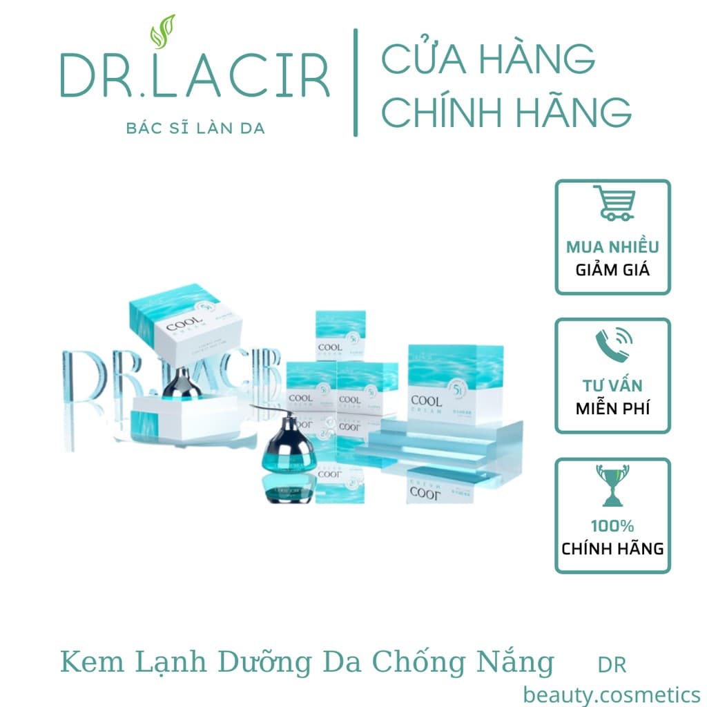 Kem Chống Nắng Dưỡng Trắng Ban Ngày Dr Lacir- Nâng toner Dưỡng ẩm Không gây bết dính cho da