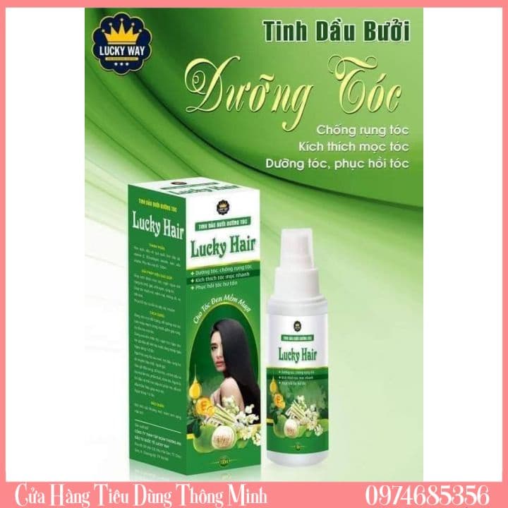 Tinh Dầu Bưởi Dưỡng Tóc Lucky Hair 100ml