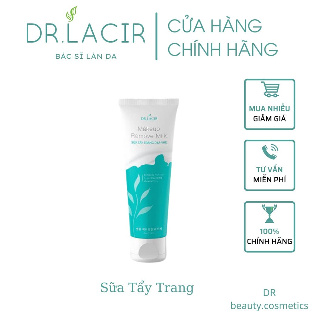 Sữa Tẩy Trang Dịu Nhẹ Lamer care Dr.Lacir Làm Sạch Thu Nhỏ Lỗ Chân Lông