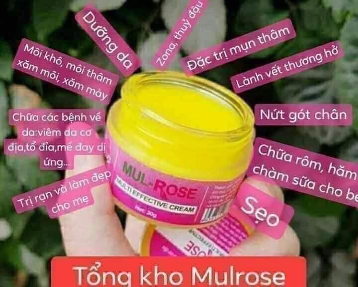 [HCM]Kem nghệ đa năng MULROSE nhân sâm thiên nhiên dưỡng da bôi vết cắn côn trùng mờ thâm