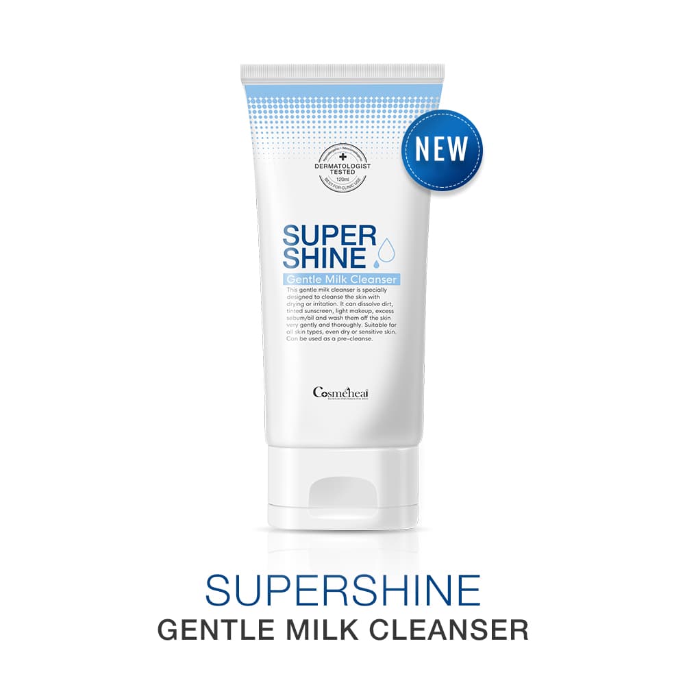 [HCM][Hàn Quốc] Sữa rửa mặt dạng kem không bọt Cosmeheal Super Shine Gentle Milk Cleanser 120ml