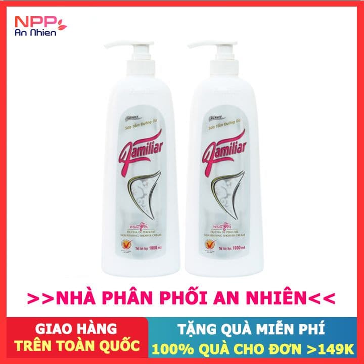 Combo 2 Sữa tắm dưỡng da Familiar Luxury 1 lít-NPP AN NHIÊN
