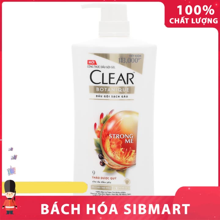Dầu gội sạch gàu Clear thảo dược quý 882ml - Bách Hóa SibMart - SA0108