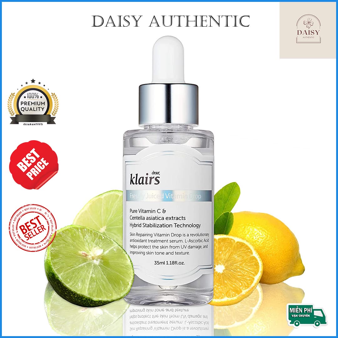 [SALE] Tinh Chất Trắng Da Klairs Freshly Juiced Vitamin Drop Serum