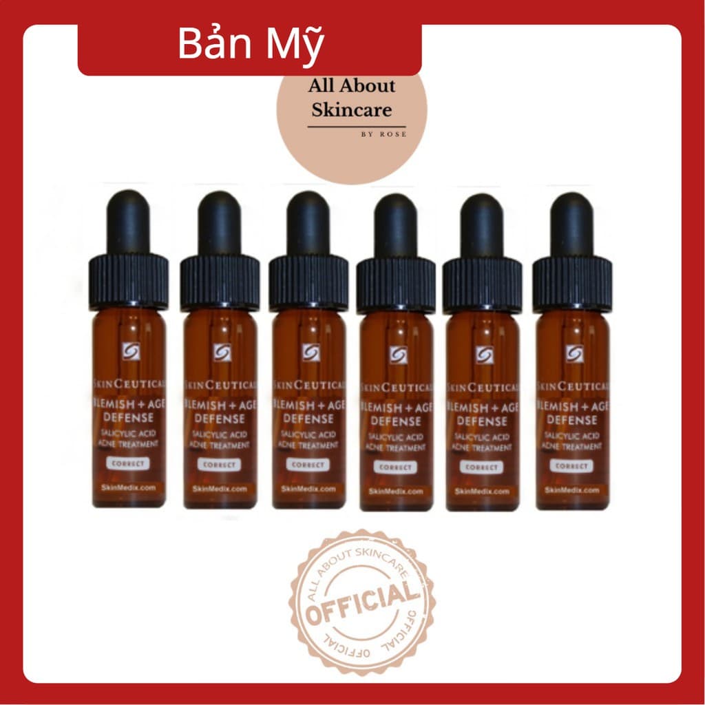 Skinceuticals Blemish + Age Defense - Serum Trị Mụn Và Chống Lão Hóa 4Ml