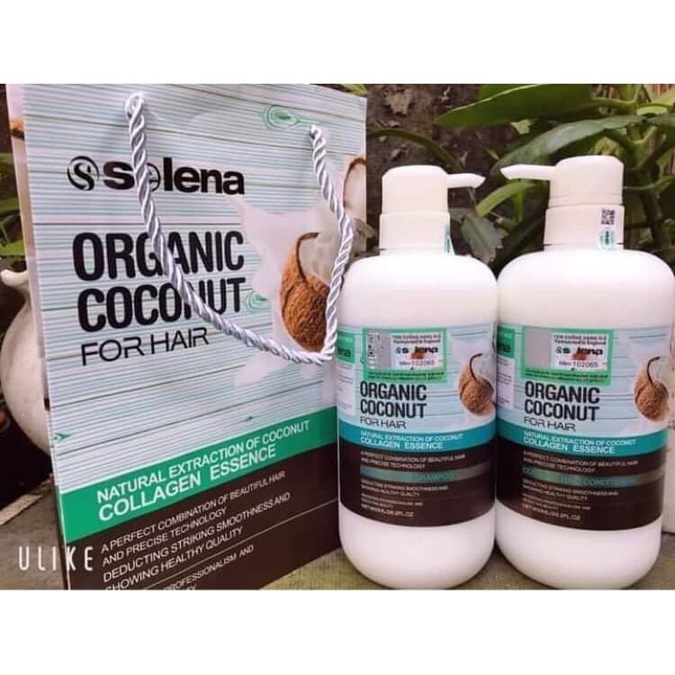 Cặp Dầu Gội Xả Sữa Dừa SELENA Chống Rụng Và Kích Thích Mọc Tóc 800ml x2