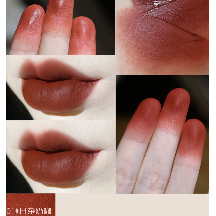 Son kem lì siêu xinh chất mềm môi Herorange Velvet Lip Glaze Air Matte 2.2g