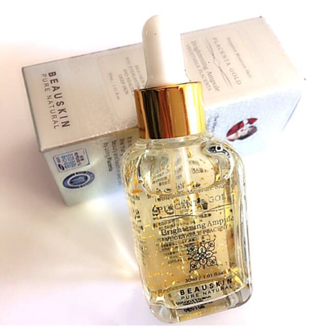 Tinh chất Placenta Gold Essence Skin dưỡng trắng và làm mờ vết thêm Hàn Quốc 145ml