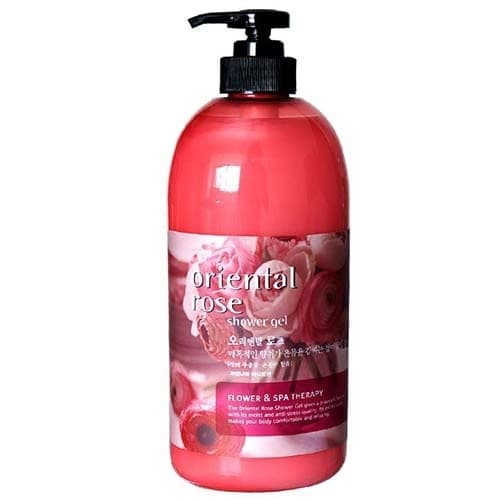 Sữa tắm massage dưỡng da trắng mịn Welcos Oriental Rose Shower Gel Hàn Quốc 740ml