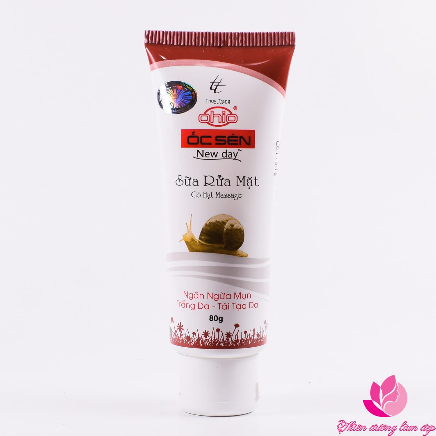 [HCM]Sữa rửa mặt ngăn ngừa mụn Trắng da Tái Tạo da OHIO ÔC SÊN NEWDAY - 80g