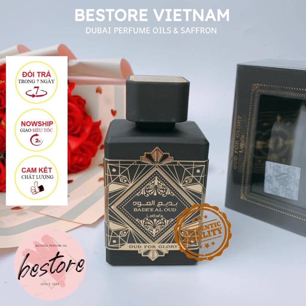 Nước hoa nội địa Dubai Badee Lattafa for men mẫu thử 10ml và chai full 100ml - Bestore Vietnam
