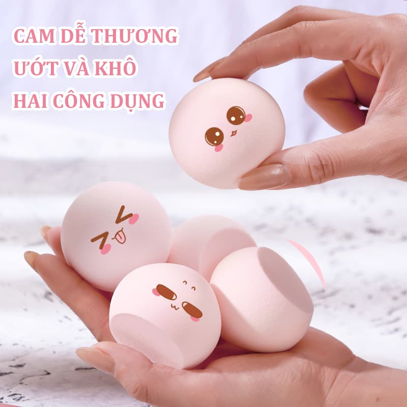 [HCM]ANYAR-Mút đánh kem nền cao cấp Beauty Egg Sponge - Mút trang điểm mút tán kem nền siêu mềm mịn mút tán nền dễ vệ sinh[Màu sắc được vận chuyển ngẫu nhiên]