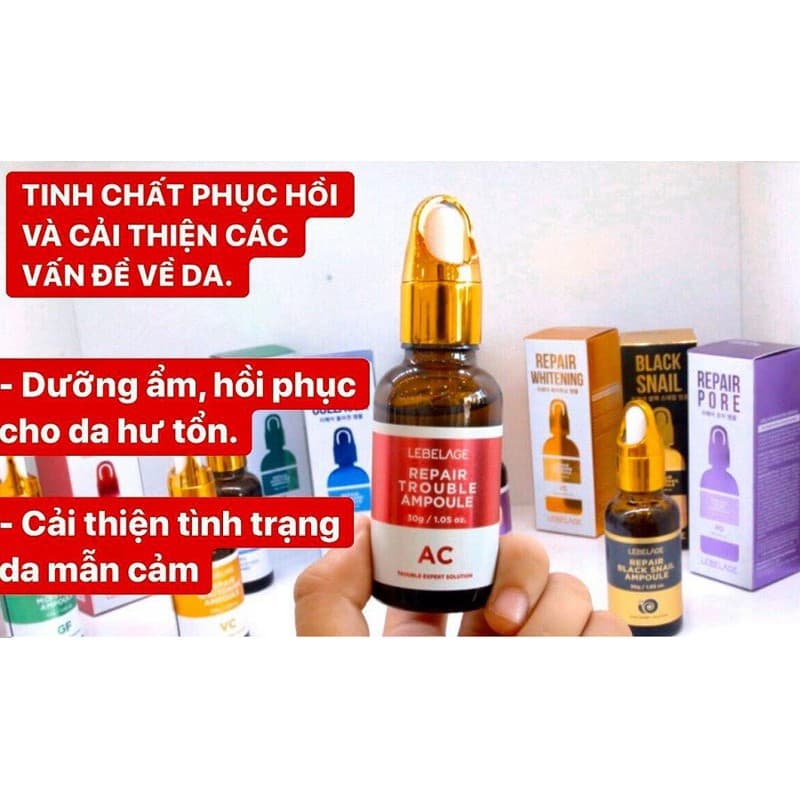 Tinh Chất Chống Lão Hóa Và Cấp Ẩm Lebelage Repair Black Snail Ampoule 30ml - sr.snail.Lebelage