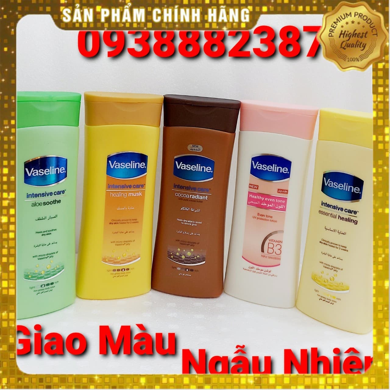 XẢ KHO-Sữa dưỡng thể trắng da Vaseline Thái Lan 400ml-DATE MỚI