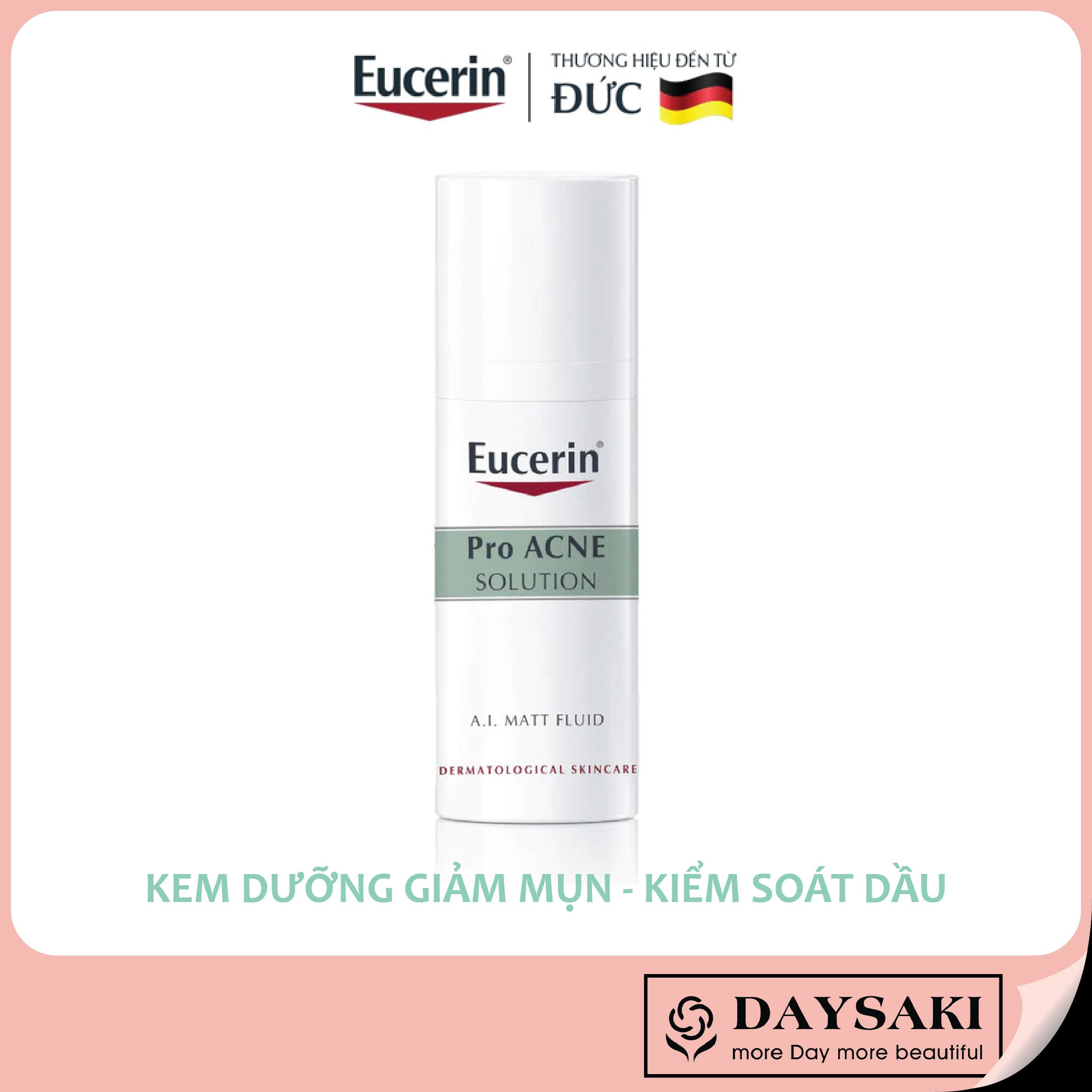 [HCM]Eucerin Kem Dưỡng Giảm Mụn & Kiểm Soát Nhờn Eucerin ProAcne A.I Matt Fuild 50ml