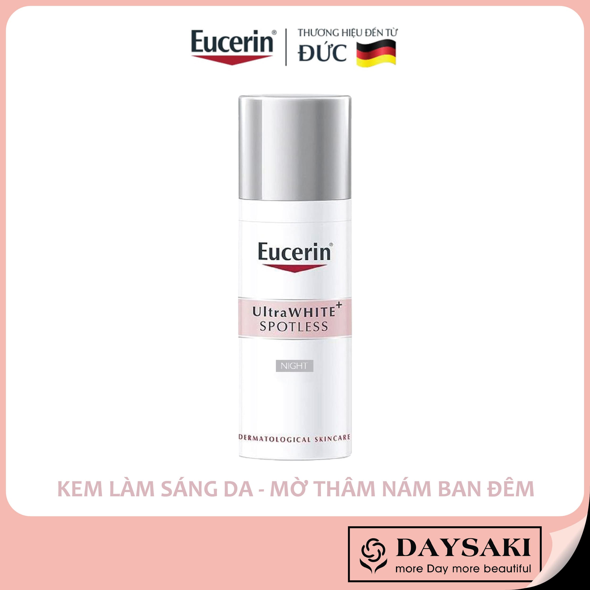 [HCM]Eucerin Kem Dưỡng Làm Sáng Da Mờ Thâm Nám Ban Đêm ULTRA White Spotless Night 50ml