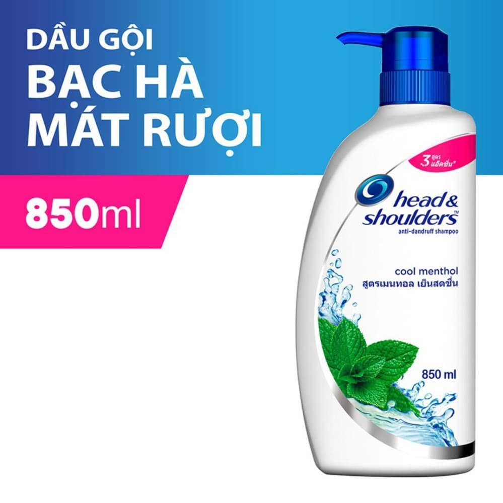 [ SIÊU SALE ] Dầu Gội Head & Shoulder 850 ml hương Bạc hà (Thái Lan)