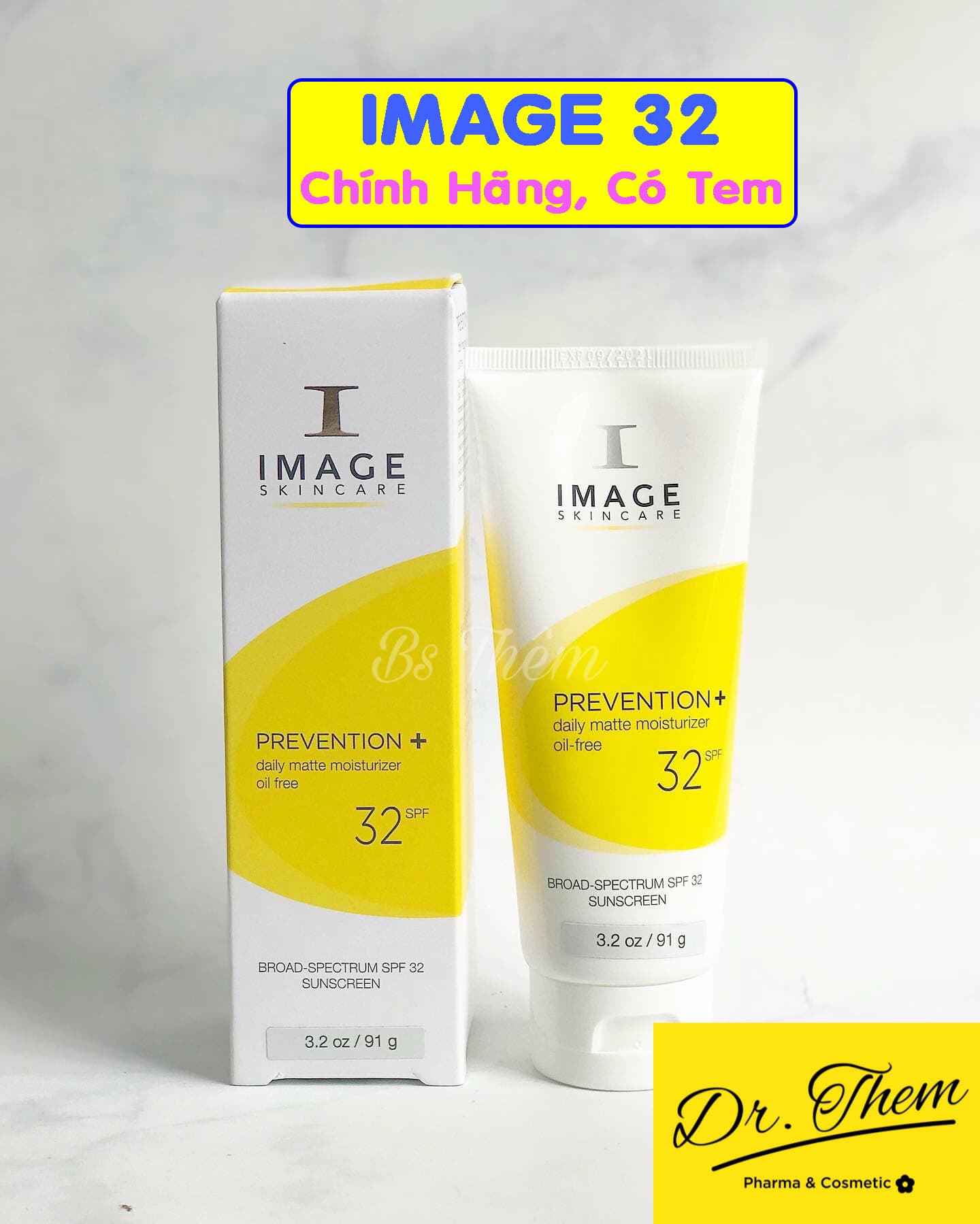Kem Chống Nắng IMAGE SPF 32 Cho Da Dầu - Image Skincare Prevention Daily Matte SPF32 91g
