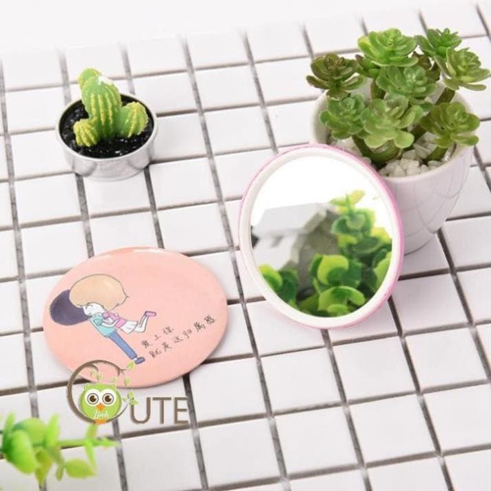 Gương mini Trang điểm bỏ túi tiện dụng cho nàng phong cách Hàn Quốc nhiều hình đáng yêu - Linh Cute Shop