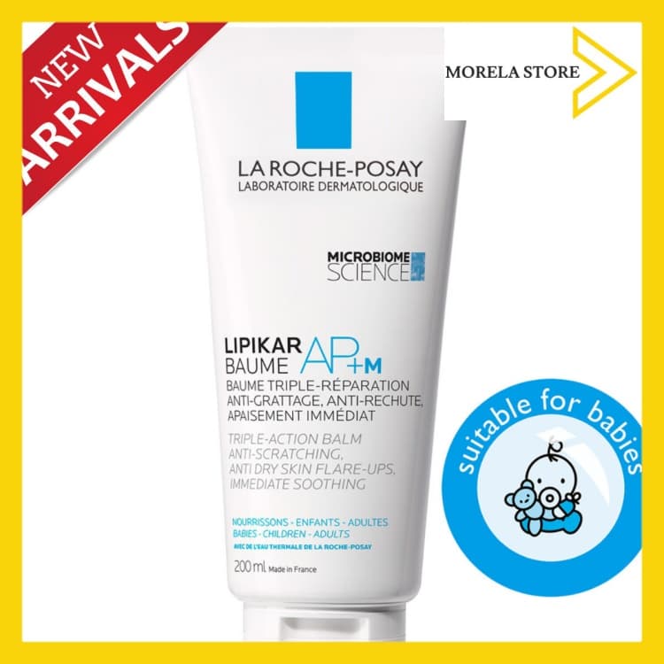 [HCM]Kem dưỡng làm dịu nhanh da siêu khô/dị ứng La Roche-Posay Lipikar Baume AP + M – 200ml