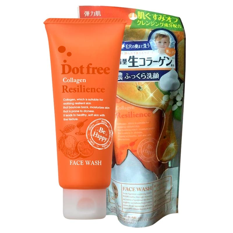 Sữa rửa mặt Collagen tươi Dotfree Resilience Face Wash 100g- Nhật Bản