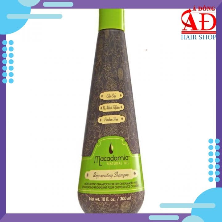 Dầu gội dưỡng ẩm trẻ hóa tóc Macadamia Natural Oil Rejuvenating Shampoo chính hãng Mỹ 300ml