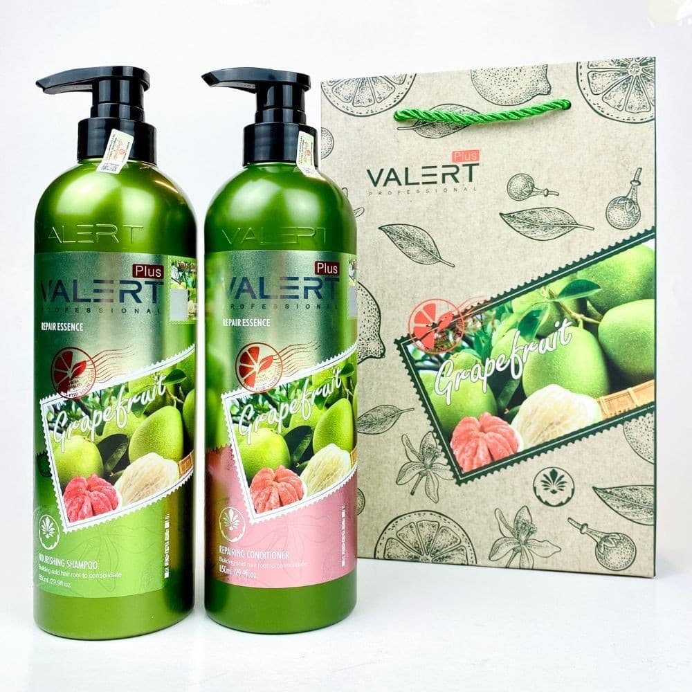 Cặp Dầu Gội Xả Bưởi Grapefruit Plus 850ML | Giảm Rụng Tóc Phục Hồi Hư Tổn Khô Xơ