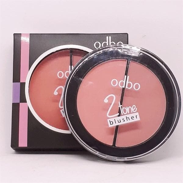 Phấn má hồng ODBO 2 tone Blusher Thái Lan 10.5g - No. 1 Hồng nhạt