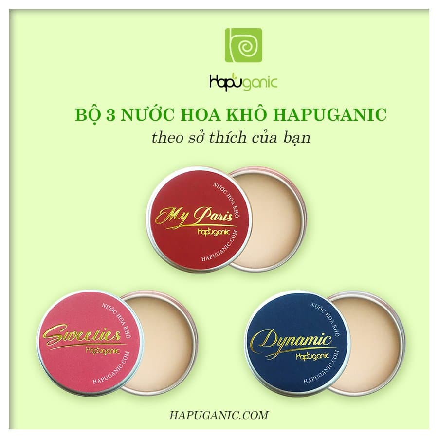 NƯỚC HOA KHÔ HAPUGANIC- NƯỚC HOA BỎ TÚI Nước Hoa Thiên Nhiên  Hương Thơm Lâu Phai Tiện Dụng Dễ Sử Dụng Ai Cũng Phù Hợp