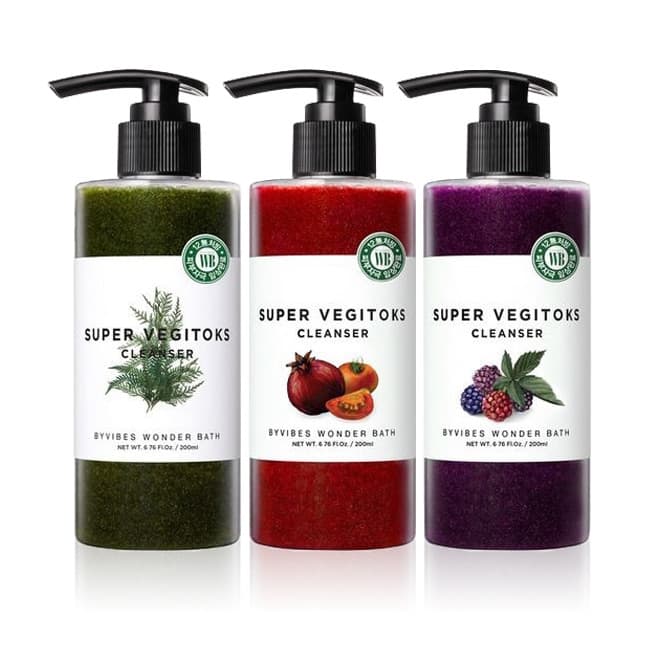 [HCM][MẪU 330ML] Sữa rửa mặt rau củ tạo bọt thải độc Super Vegitoks Cleanser vegitok