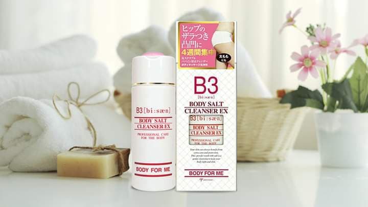 [HCM](Chính Hãng) Kem massage tan mỡ đùi loại bỏ sạm đen vùng mông 120g-B3 BODY SALT CLEANSER EX