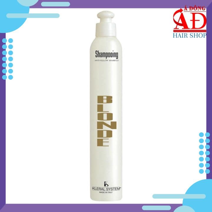 KLERAL BLONDE SHAMPOOING ANTI-YELLOW SHAMPOO DẦU GỘI KHỬ ÁNH VÀNG Italy 250ml
