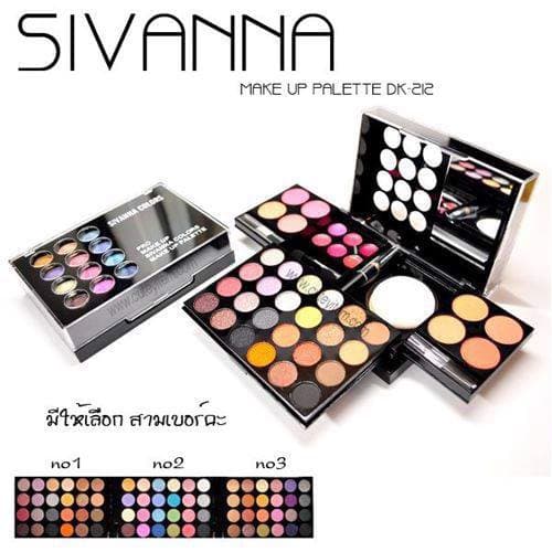 Bộ trang điểm SIVANNA COLORS Make up Palette No:DK-212 số 1 (bộ)