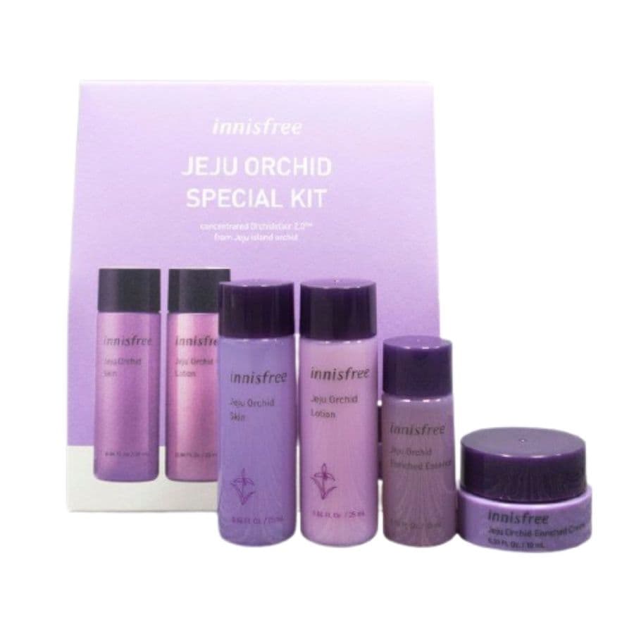 (MINI SIZE) KIT DƯỠNG DA INNISFREE ORCHID SPECIAL KIT COMBO 4PCS