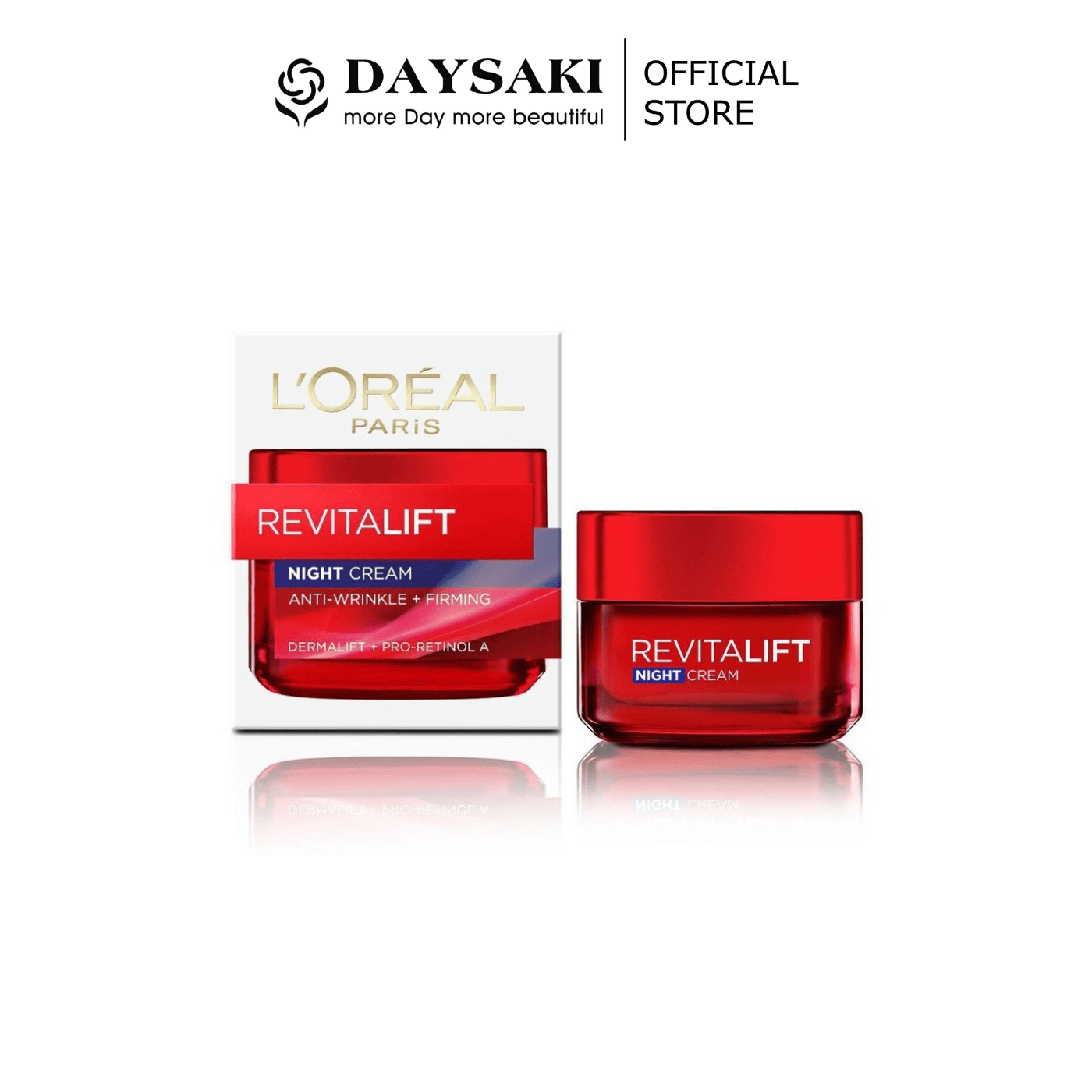 [HCM]L’Oreal Paris  Kem Dưỡng Săn Chắc Da Và Giảm Nếp Nhăn Ban Đêm  Revitalift Night Cream  50ml