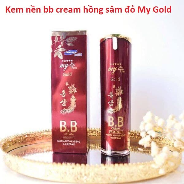 [HCM]Kem Lót Nền BB Hồng Sâm Đỏ My Gold Hàn Quốc dưỡng da che khuyết điểm mà vẫn tự nhiên