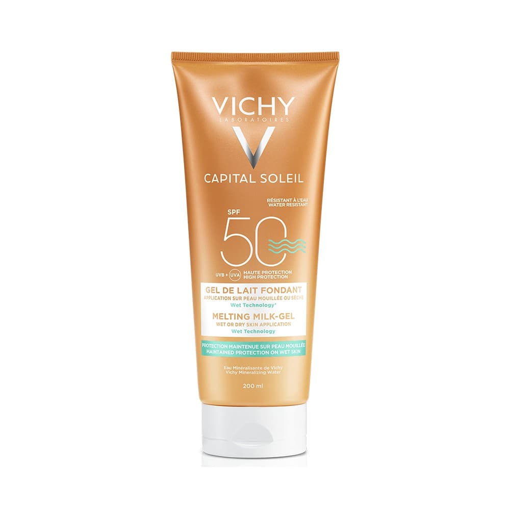 [HCM]Vichy - Kem Chống Nắng Toàn Thân Dạng Gel - Không Trôi Không Nhờn SPF 50 PA+++ IDEAL SOLEIL ULTRA-MELTING MIK GEL 200ml