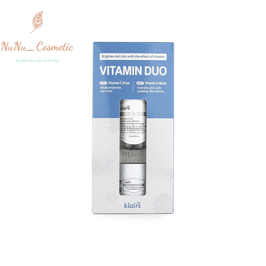 [HCM]Combo dưỡng da trắng sáng Klairs Vitamin Duo Trial Kit ❤️ TOÀN QUỐC ❤️
