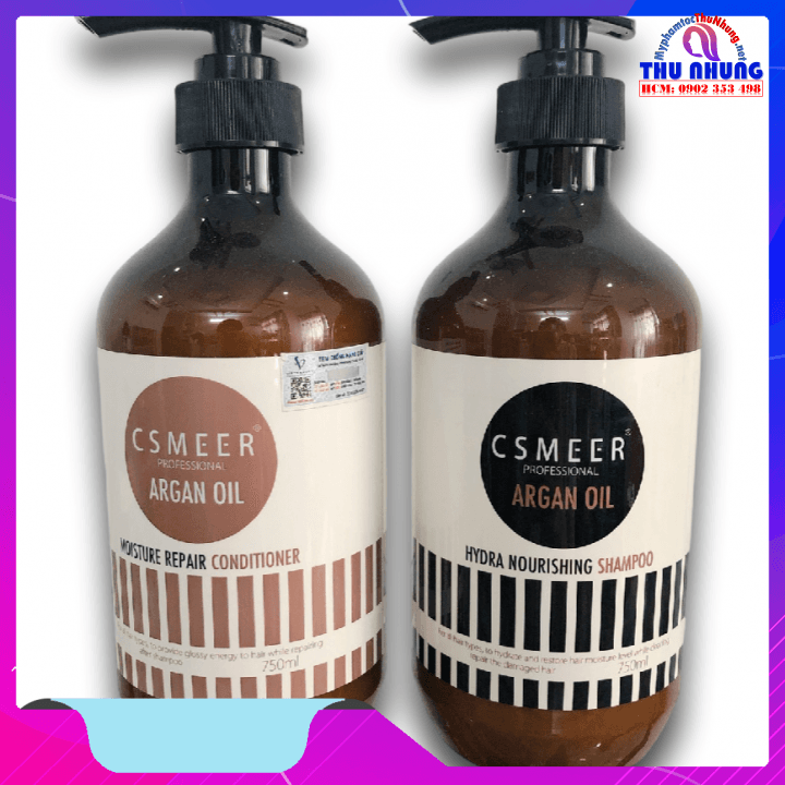 [HCM]BỘ DẦU GỘI XẢ PHỤC HỒI HƯ TỔN CSMEER - Argan Oil Hydra Nourishing 750ml