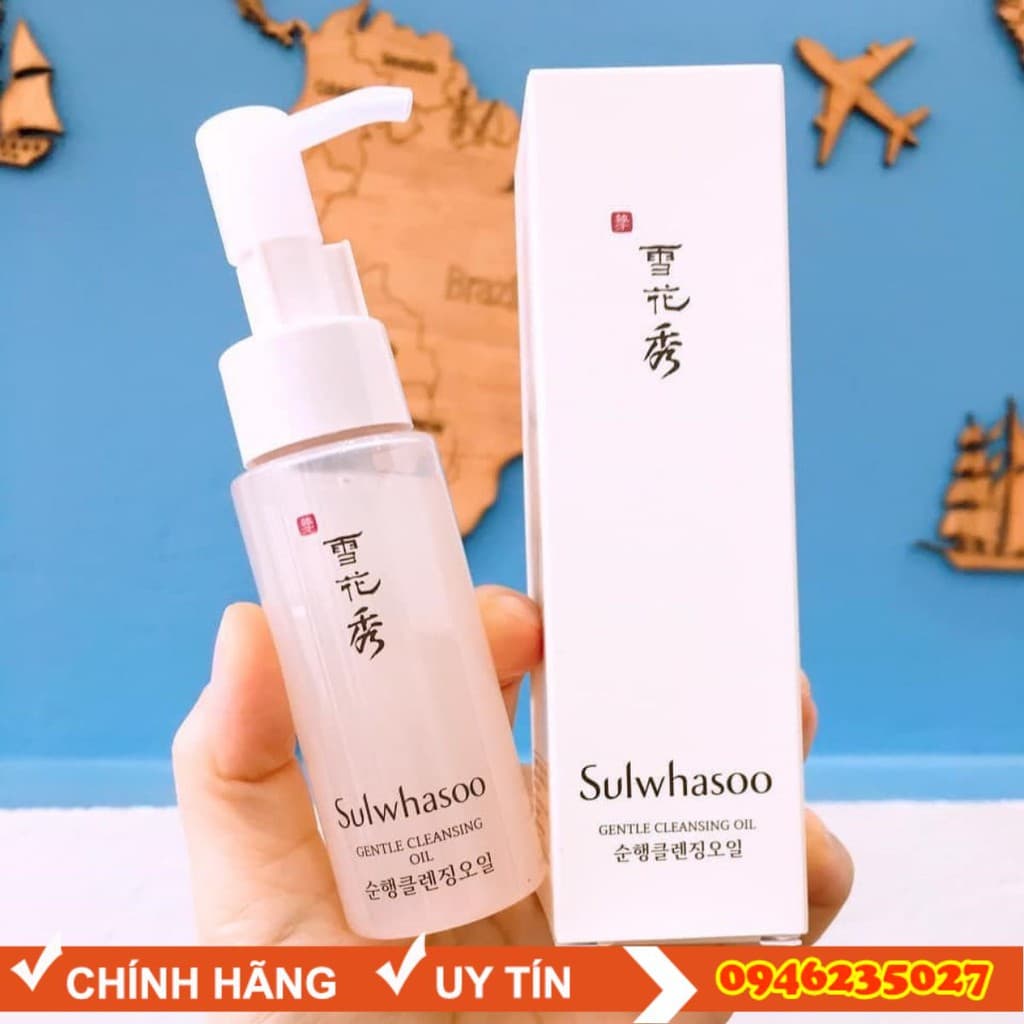 Dầu tẩy trang Sulwhasoo Gentle Cleansing Oil 50ml kích thích tuần hoàn da hiệu quả mang lại làn da khoẻ mạnh và tươi sáng