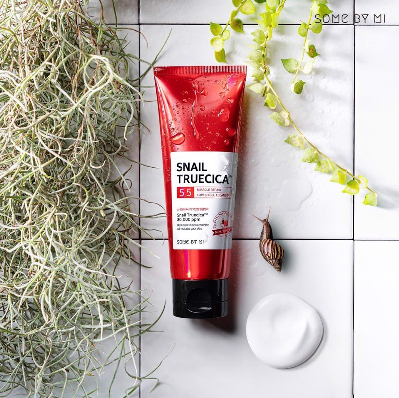 Sữa Rửa Mặt Dạng Gel Phục Hồi Da Some by Mi Snail Truecica 100ml